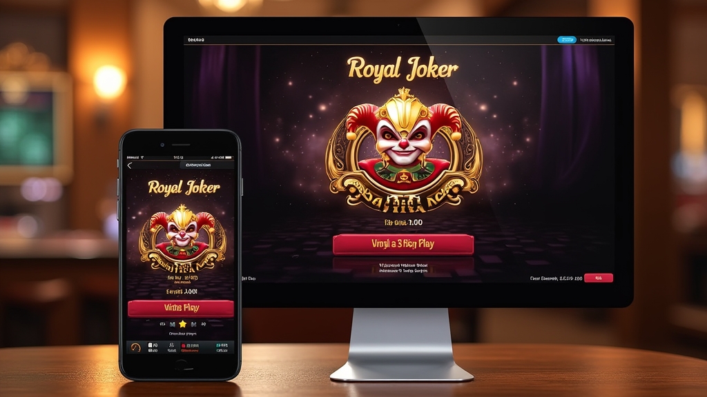 Ekran Royal Joker free play na telefonie i komputerze z wirtualnym saldem