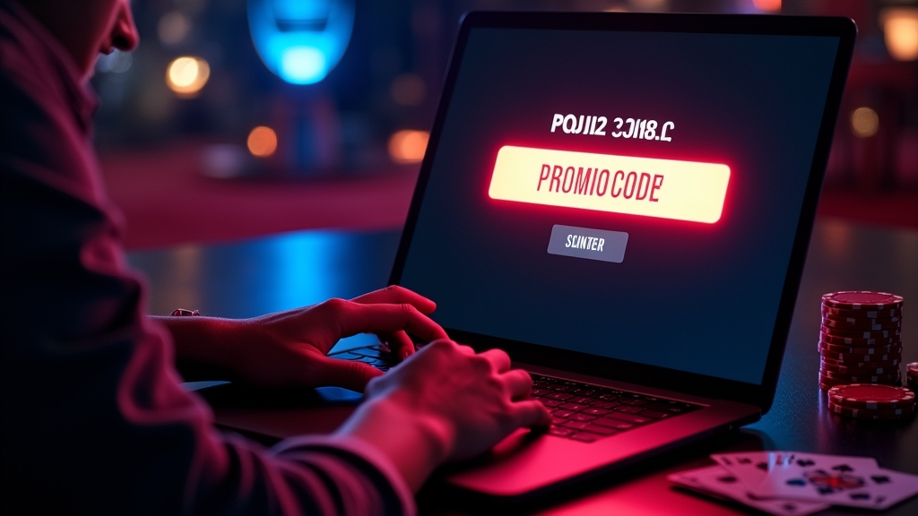 Gracz wpisuje kod promocyjny w formularzu rejestracji w kasynie